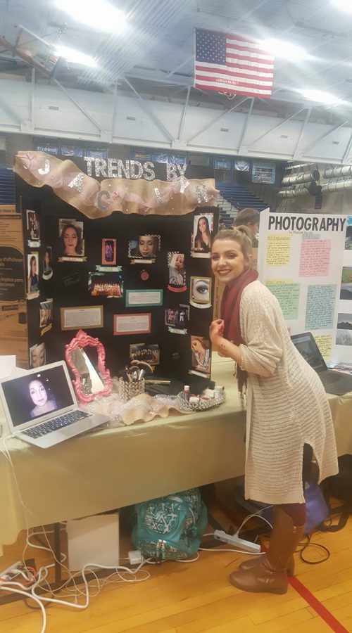 Jacelyn Hays poses near her MYP Personal Project