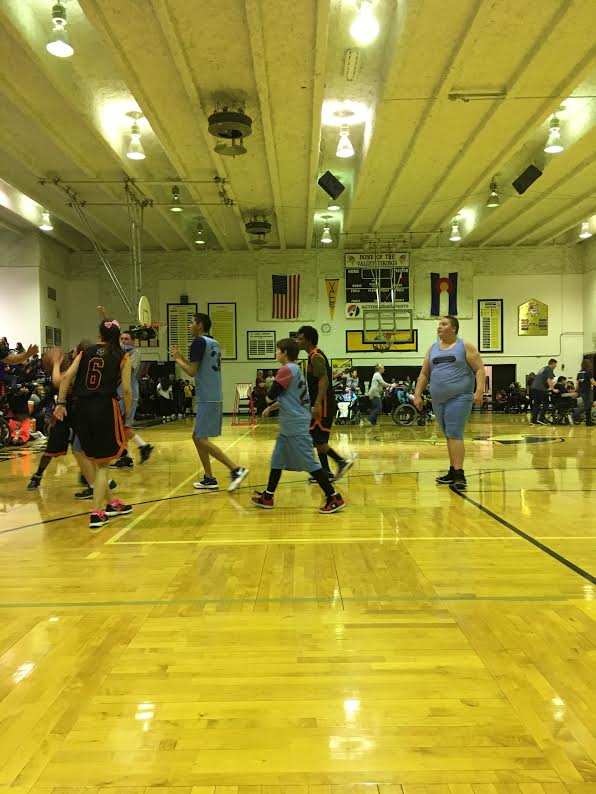 The Greeley West Special Olympics team competes last week.  