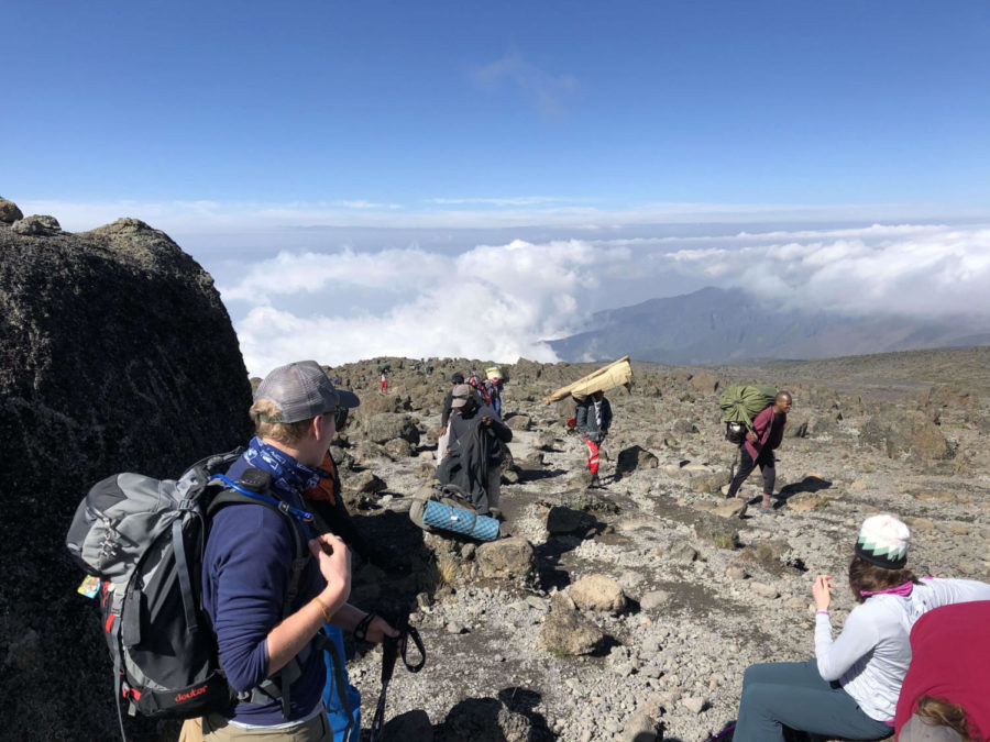 Junior Jackson Morgan scaled Mount Kilimanjaro.  