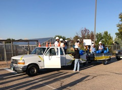 Greeley West AVID seniors decorate and prepare to hit the road during the Car Caravan during West-Central week back in 2019.