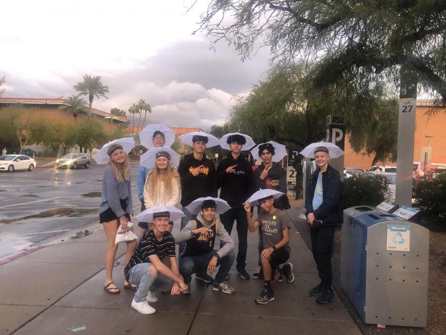 It rained on the cross country team during its trip to Arizona.  