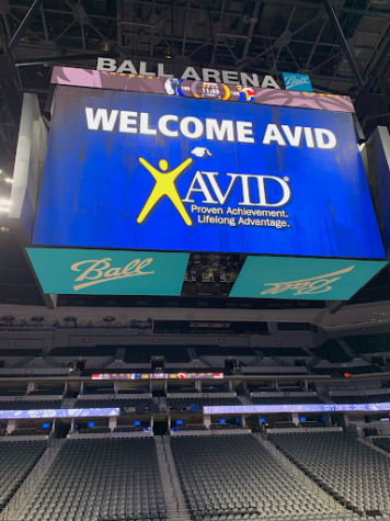 Ball Arena Jumbotron welcomes AVID for their event