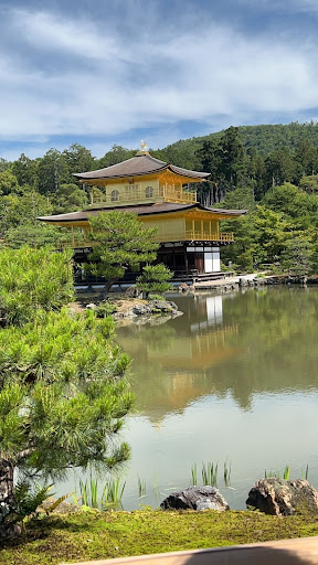 We saw the sun today and it was beautiful reflecting off the Golden Pavilion.