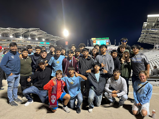 The Greeley West boys soccer team enjoyed a family bonding night at the Rapids game over the weekend.