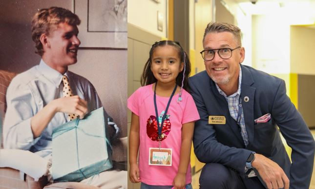 Greeley West graduate Theodore Johnson, then (as a senior) and now (as an assistant super intendent of Pueblo schools. 