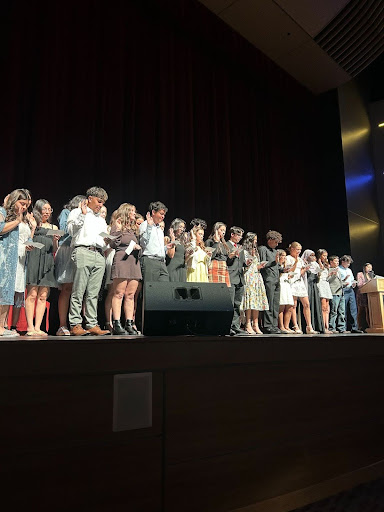 Greeeley West students were inducted into the National Honor Society last week.